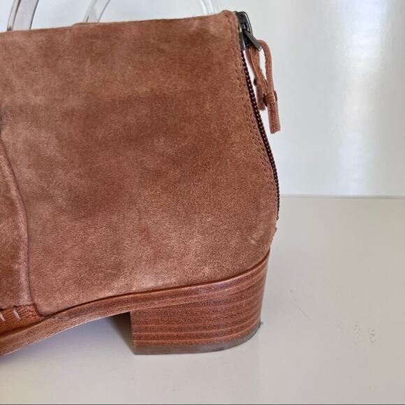 Soludos Venetian Brown Suede Booties - Picture 6 of 11